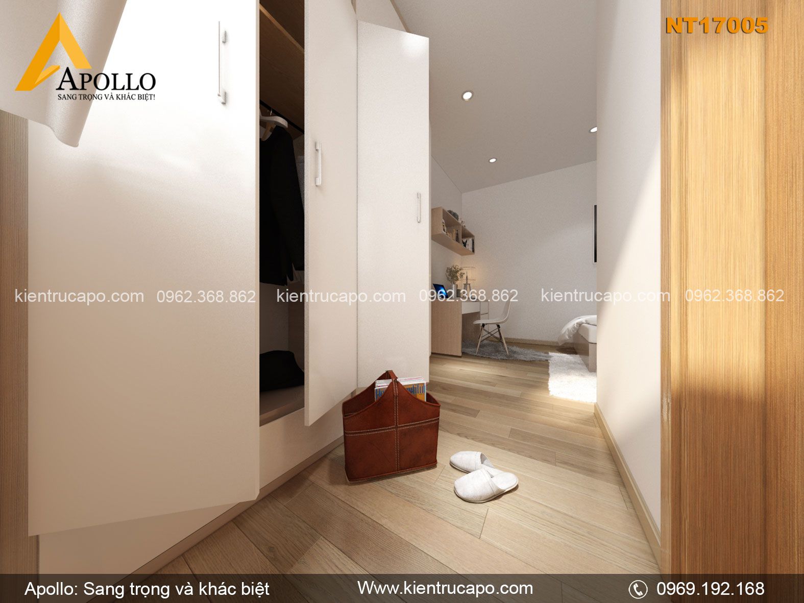 Mẫu thiết kế chung cư hiện đại đơn giản (NT17005)